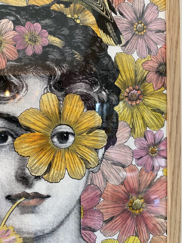 Oeuvre - Femme à fleurs - 42x32cm – Image 2