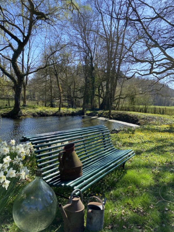 Banc de jardin vert – Image 2