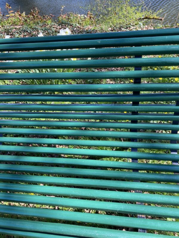 Banc de jardin vert – Image 5