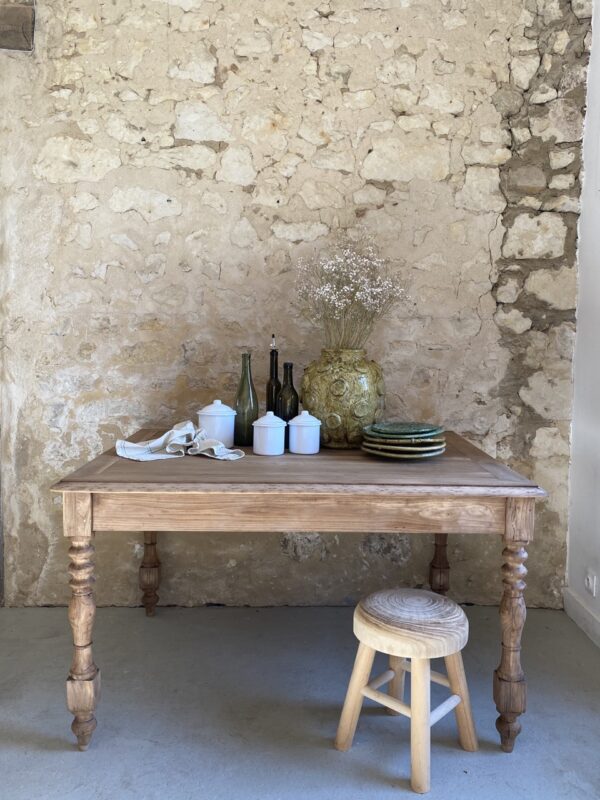 Table ou bureau en chêne et orme