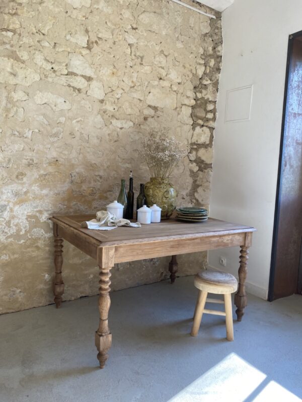 Table ou bureau en chêne et orme – Image 2