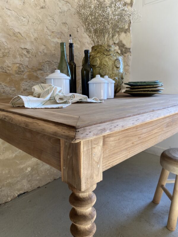 Table ou bureau en chêne et orme – Image 15