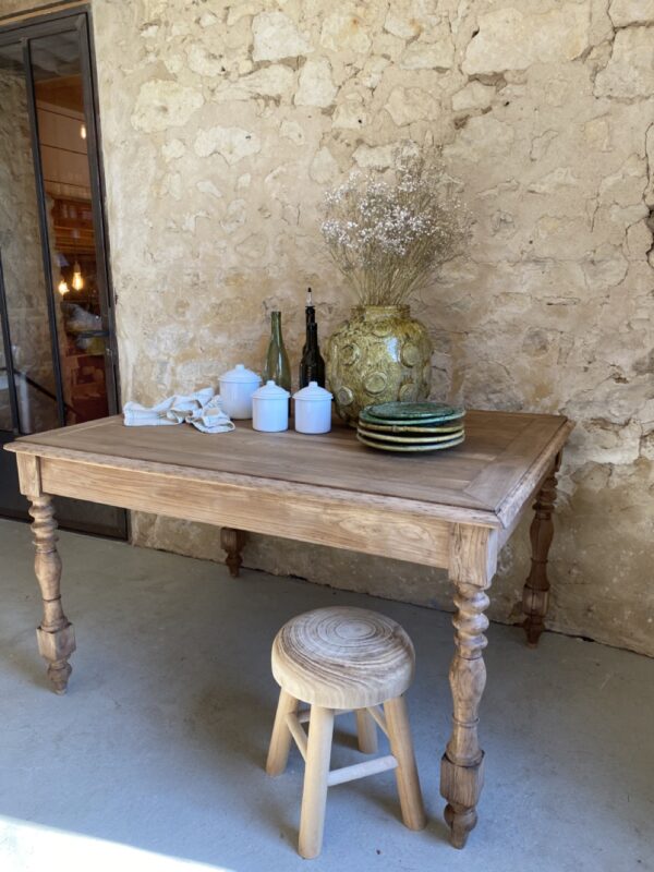 Table ou bureau en chêne et orme – Image 12