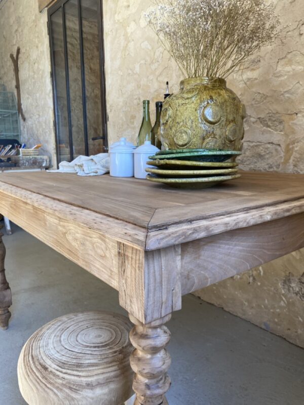 Table ou bureau en chêne et orme – Image 11
