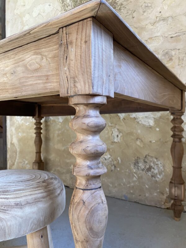 Table ou bureau en chêne et orme – Image 10