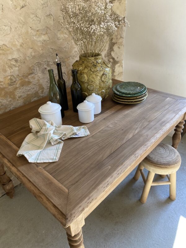 Table ou bureau en chêne et orme – Image 9