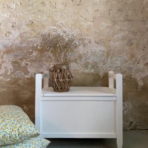 Banc coffre blanc
