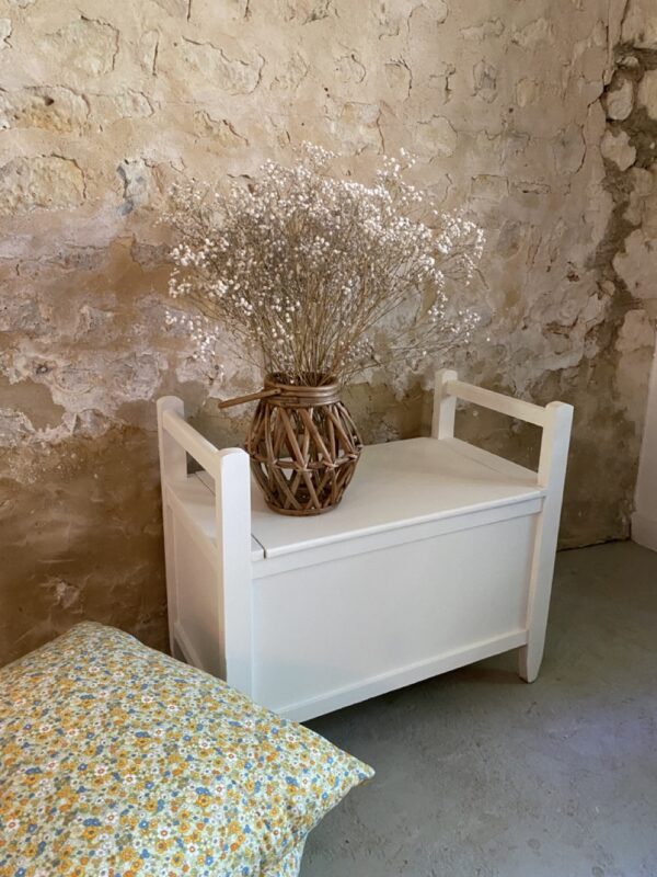 Banc coffre blanc – Image 2