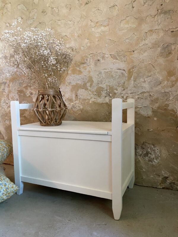Banc coffre blanc – Image 7