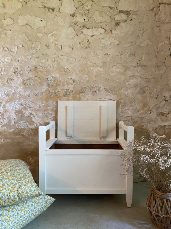 Banc coffre blanc – Image 4