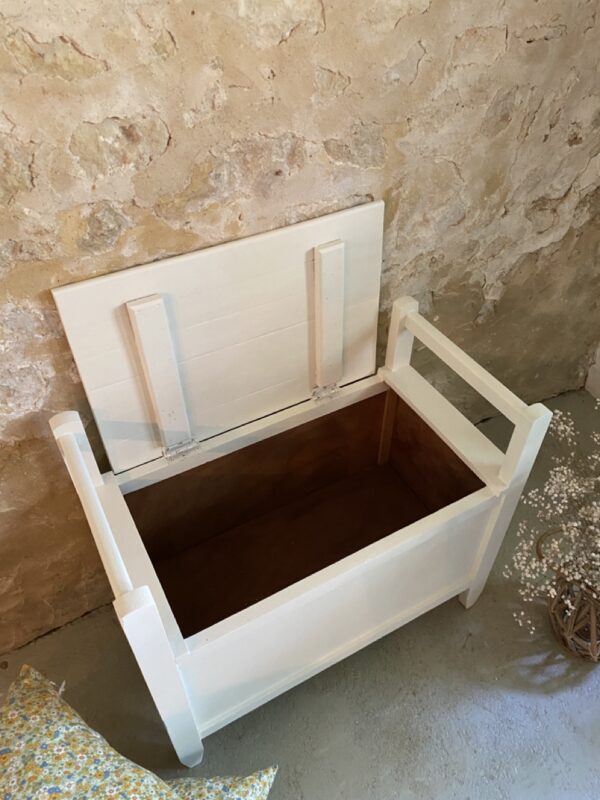 Banc coffre blanc – Image 3