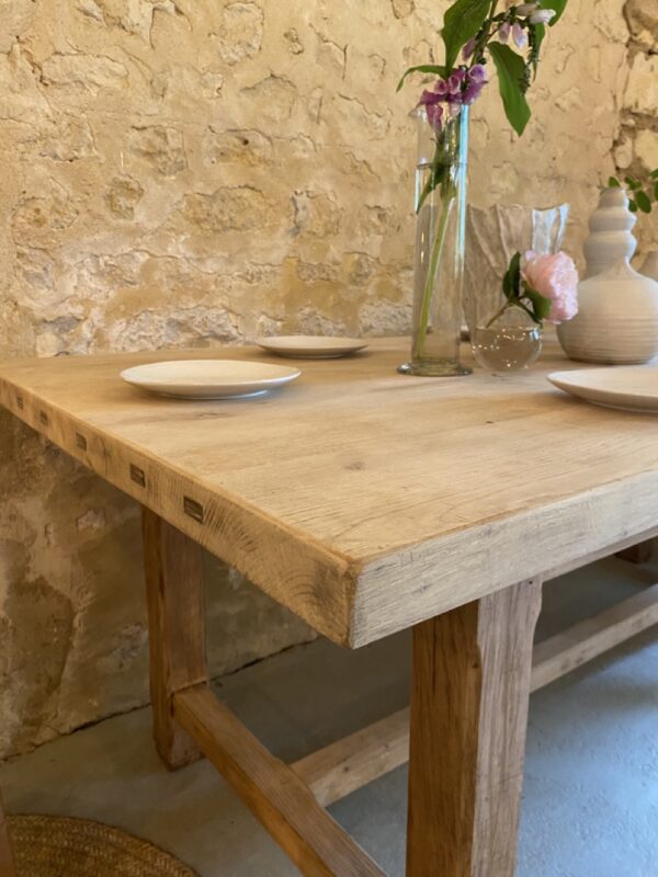 Table de ferme en chêne – Image 10