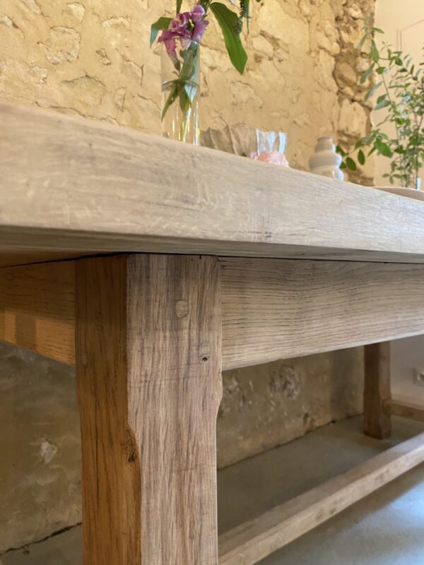 Table de ferme en chêne – Image 9
