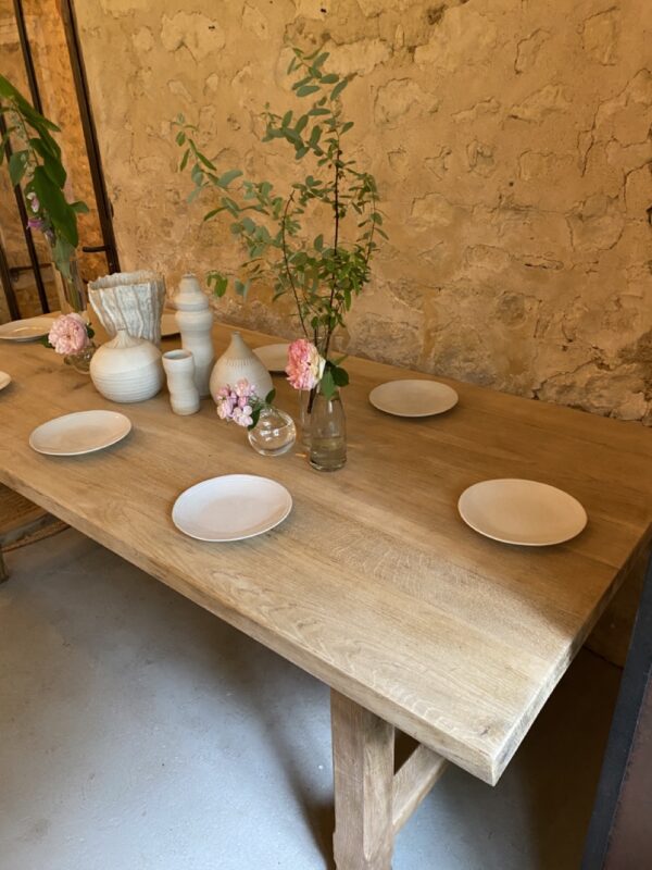 Table de ferme en chêne – Image 7