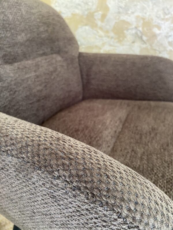 Fauteuil en velours - MARRON – Image 7