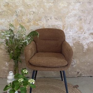 Fauteuil en velours - OCRE
