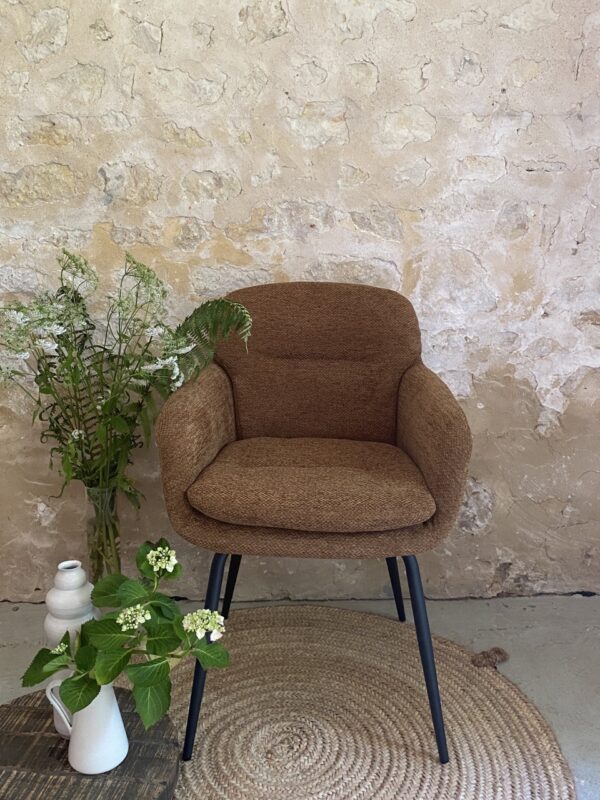 Fauteuil en velours - OCRE