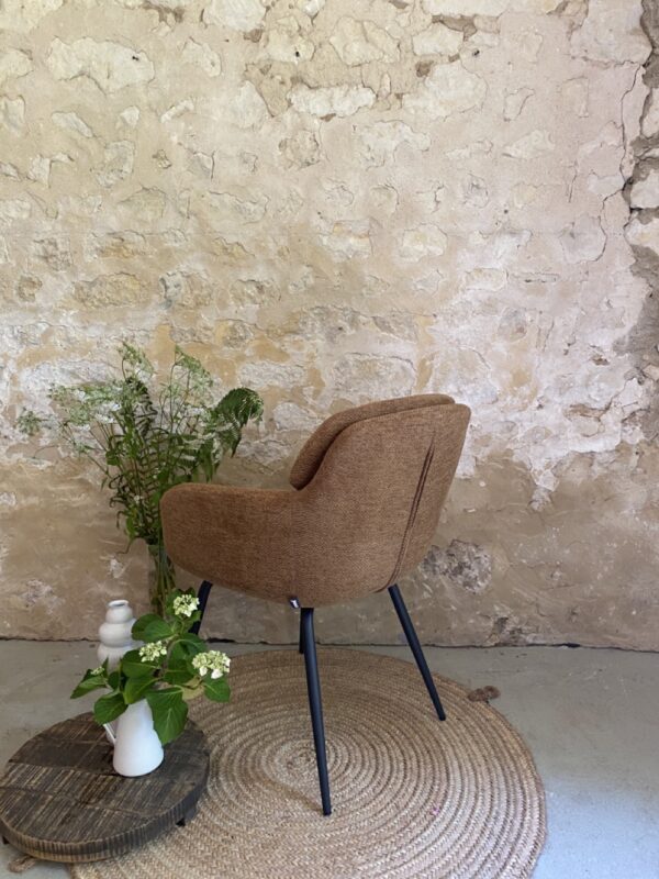 Fauteuil en velours - OCRE – Image 3