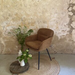 Fauteuil en velours - OCRE – Image 2