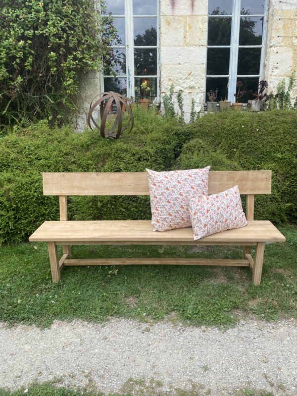 Paire de bancs dossier – Image 3
