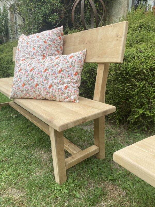Paire de bancs dossier – Image 6