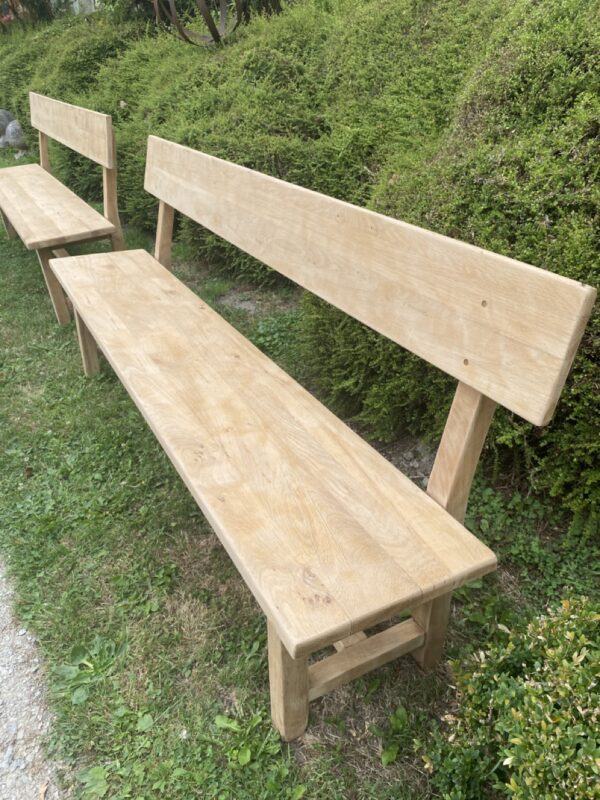 Paire de bancs dossier – Image 9