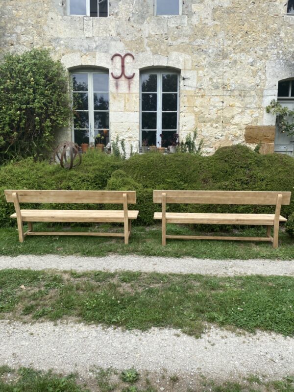 Paire de bancs dossier – Image 10
