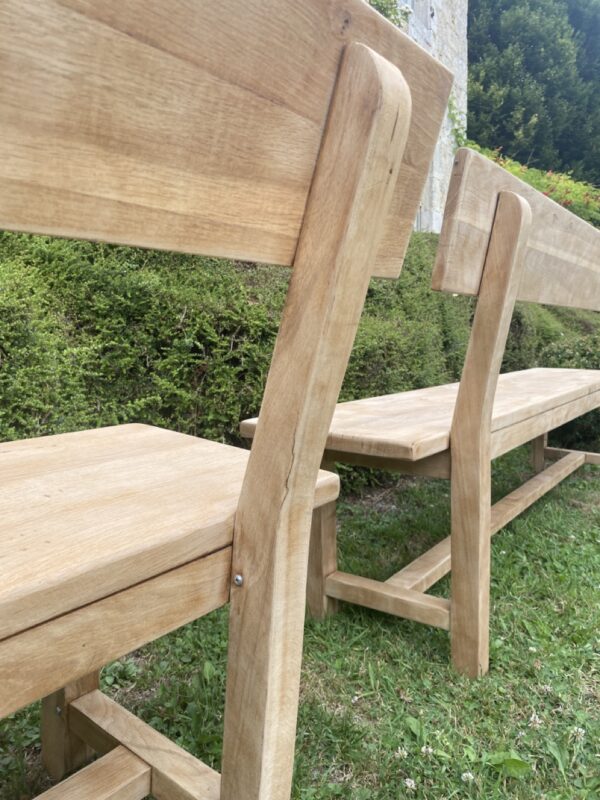 Paire de bancs dossier – Image 13