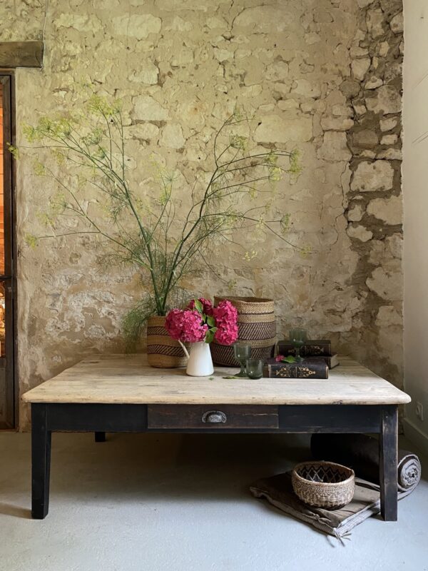 Table basse noire XXL