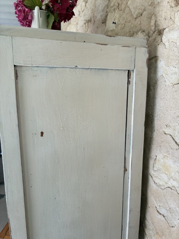 Armoire "homme debout" pâtiné blanc – Image 8