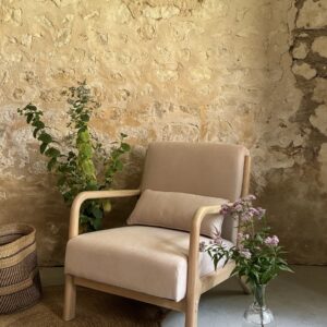 Fauteuil beige