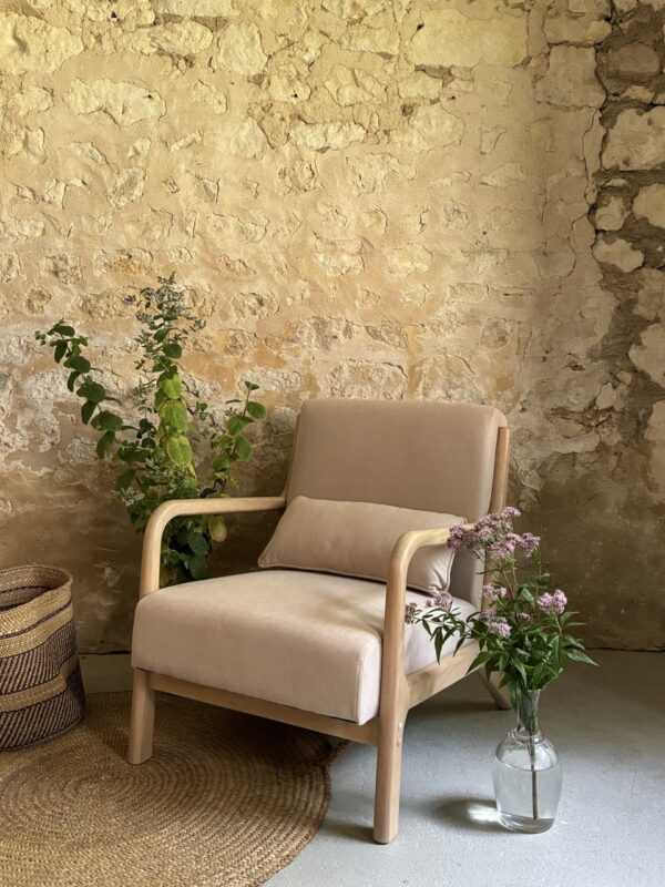 Fauteuil beige