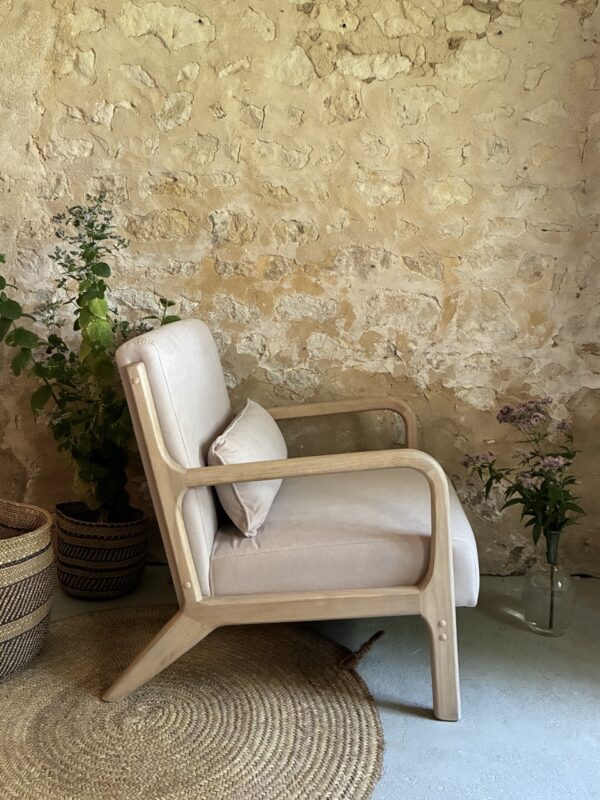 Fauteuil beige – Image 4