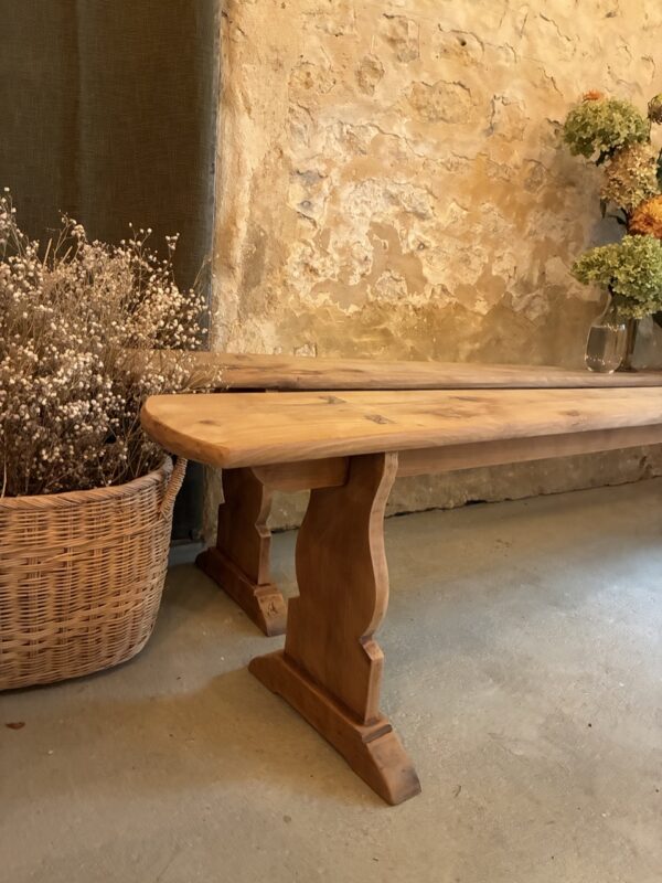 Paire de bancs en merisier – Image 7