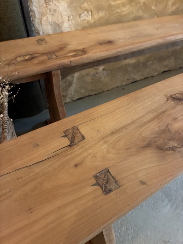 Paire de bancs en merisier – Image 6