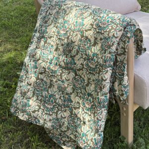 Plaid fleuri