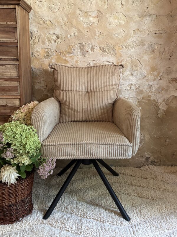 Fauteuil velours