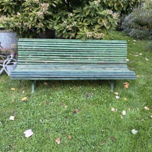 Banc extérieur vert