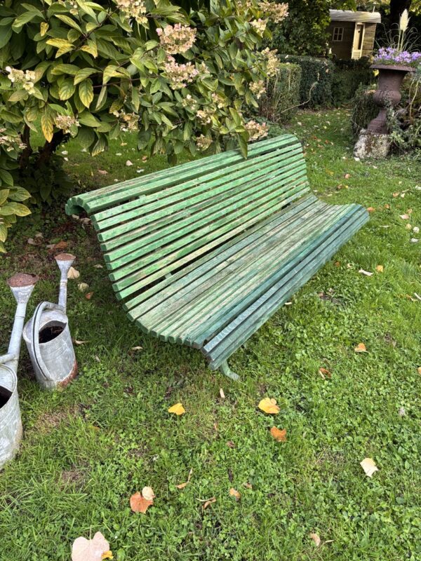 Banc extérieur vert – Image 2