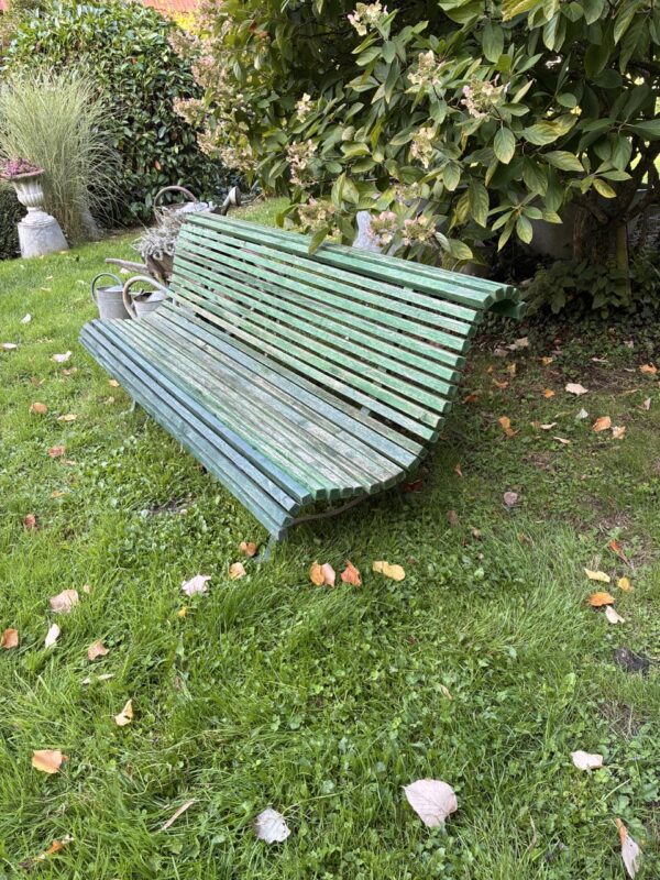 Banc extérieur vert – Image 3