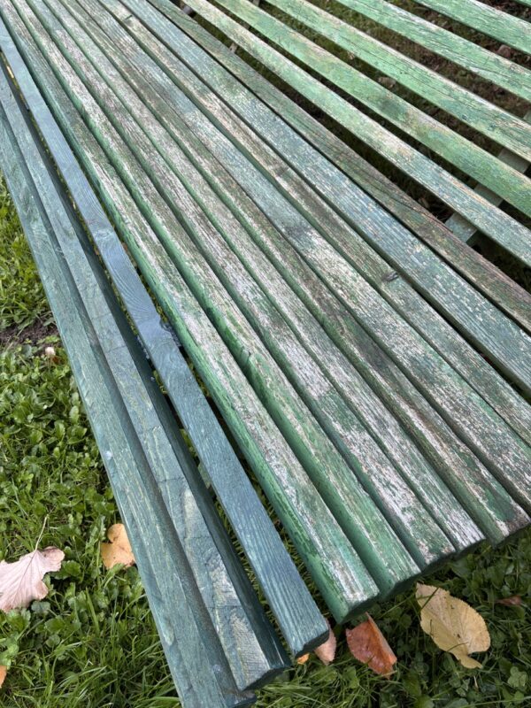 Banc extérieur vert – Image 4