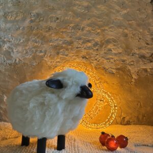 Tabouret mouton - Noël