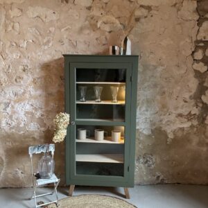 Vitrine verte à fixer