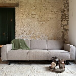 Canapé 3,5 places bouclette