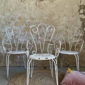 Fauteuils en fer forgé