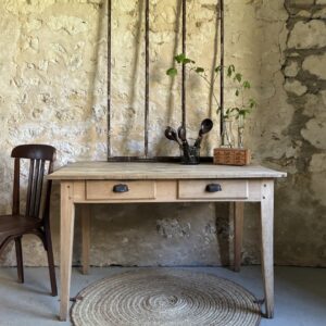 Table brute 2 tiroirs