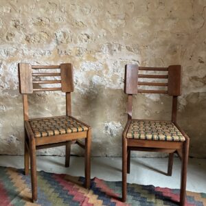 Reproduction paire de chaises "Pierre Cruege"