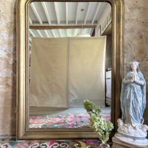 Miroir trumeau doré
