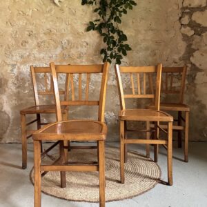 Lot de 4 chaises bistrot
